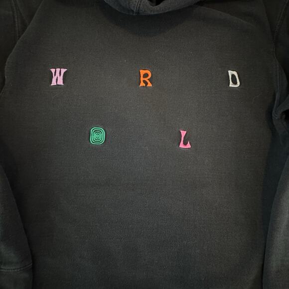 Travis Scott Astroworld Hoodie Staggered Front Back Graphic Utopia Pullover Med - Picture 2 of 5